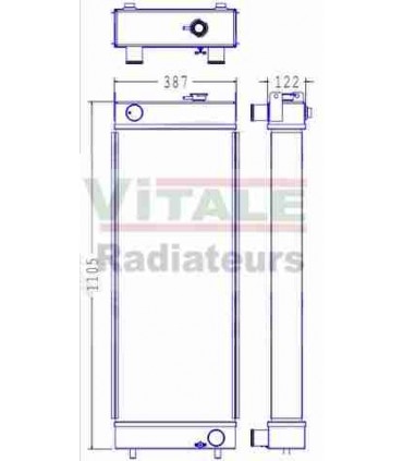  Radiateur eau pour SCANIA Série P 95-04 