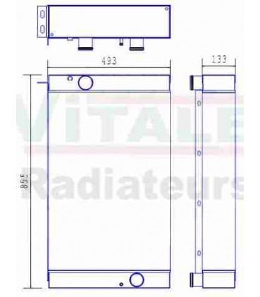  Radiateur eau pour SCANIA Série P 95-04 