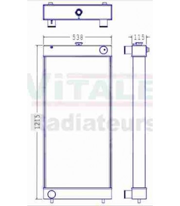 RADIATEUR EAU KOMATSU WA430-6