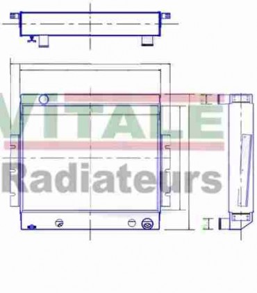  Radiateur eau pour SCANIA Série P 95-04 