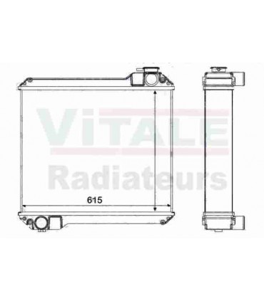  Radiateur eau pour SCANIA Série P 95-04 