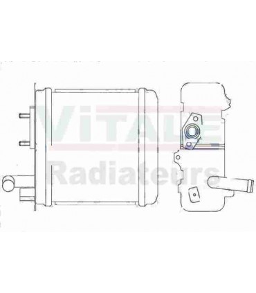  Radiateur eau pour SCANIA Série P 95-04 