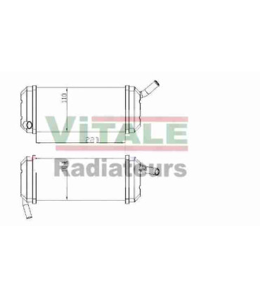 Radiateur moteur Tracteur RENAULT AGRI 58.12 / 58.32 