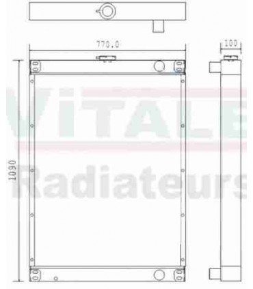  Radiateur eau pour SCANIA Série P 95-04 