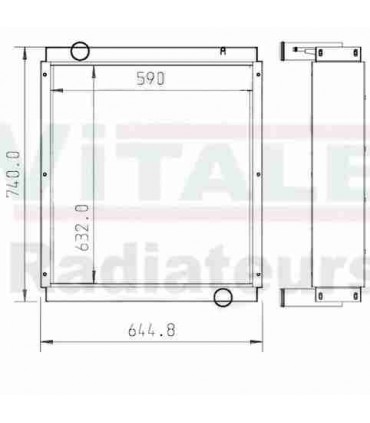  Radiateur eau pour SCANIA Série P 95-04 