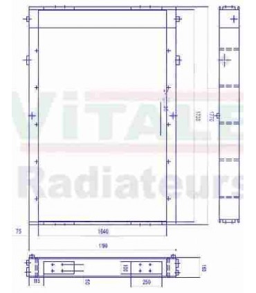  Radiateur eau pour SCANIA Série P 95-04 