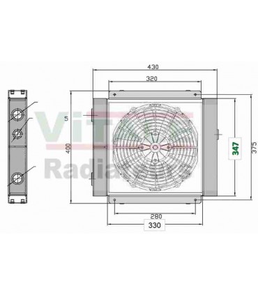  Radiateur eau pour SCANIA Série P 95-04 