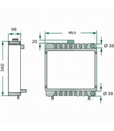  Radiateur moteur  VOLVO Fm 10