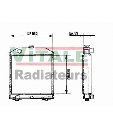 RADIATORE ACQUA PER FIAT NEW HOLLAND 100-90 680DT 780 780DT 880 880DT 980DT 5104143 5156059 5156061 5167365