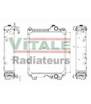  Radiateur moteur SCANIA Série P 95-04 