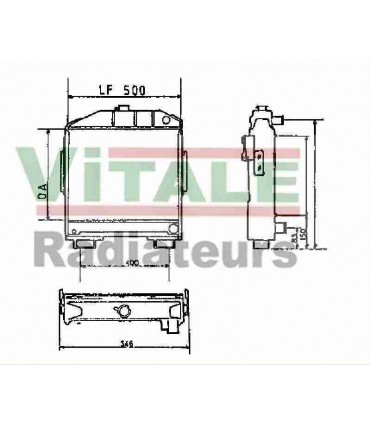  Radiateur eau pour SCANIA Série P 95-04 