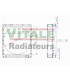 Radiateur eau pour Tracteur Renault Agri: R 551 /556 / R 651 / 652 / 681