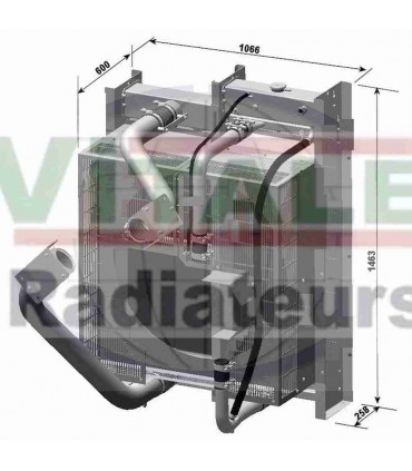 RADIATEUR BEARWARD - CUMMINS  QSL9 GEN SET