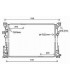  Radiateur moteur MERCEDES  Atego 98-04 