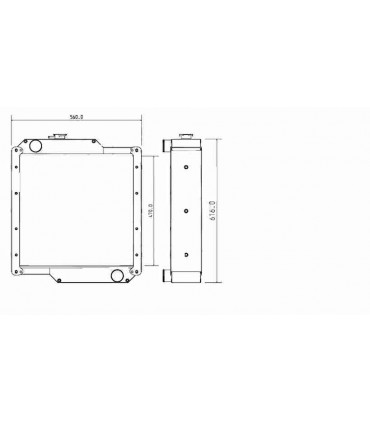  Radiateur eau pour SCANIA Série P 95-04 