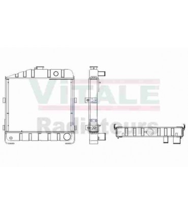  Radiateur eau pour SCANIA Série P 95-04 