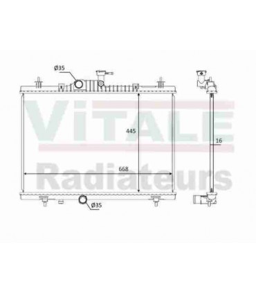  Radiateur eau pour SCANIA Série P 95-04 