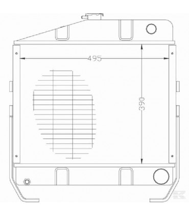 RADIATREUR EAU CASE IH 743-744-745S-844-845S