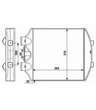  Radiateur eau pour SCANIA Série P 95-04 