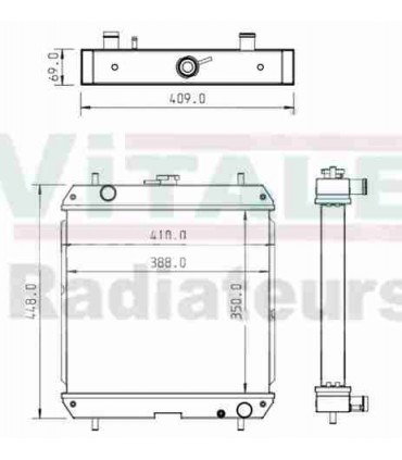  Radiateur moteur SCANIA Série P 95-04 