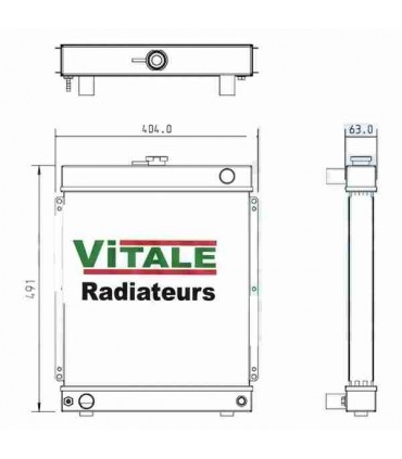  Radiateur eau pour SCANIA Série P 95-04 