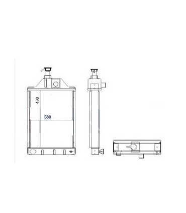  Radiateur eau pour SCANIA Série P 95-04 