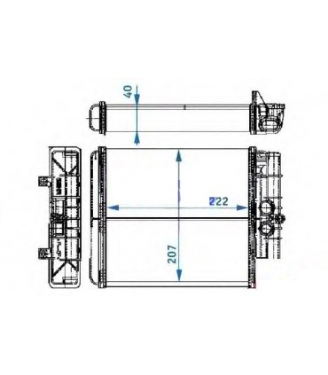  Radiateur  eau pour MERCEDES Atego