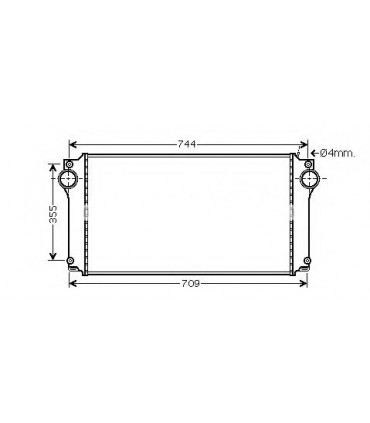  Radiateur eau pour SCANIA Série P 95-04 