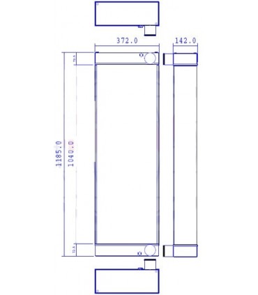  Radiateur eau pour SCANIA Série P 95-04 