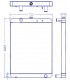  Radiateur eau pour SCANIA Série P 95-04 