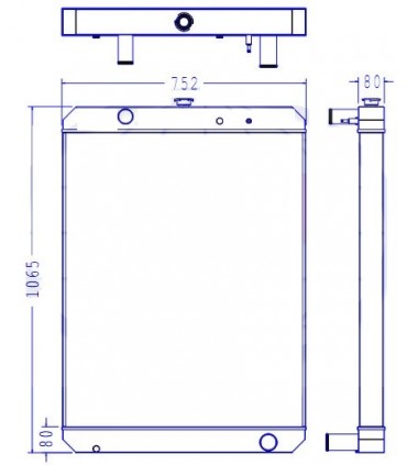  Radiateur eau pour SCANIA Série P 95-04 