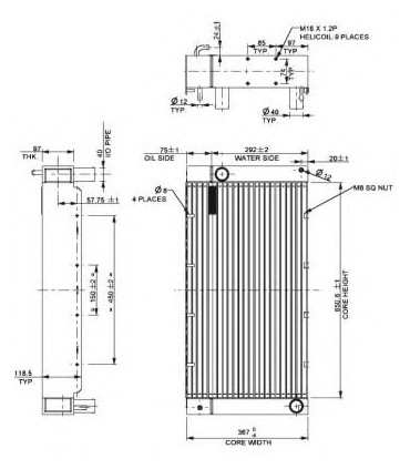  Radiateur eau pour SCANIA Série P 95-04 