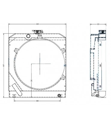  Radiateur eau pour SCANIA Série P 95-04 