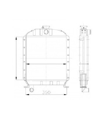 RADIATEUR EAU FIAT SOMECA 250-300