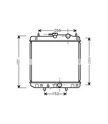  Radiateur eau pour SCANIA Série P 95-04 