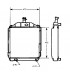  Radiateur eau pour SCANIA Série P 95-04 