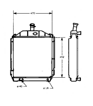  Radiateur eau pour SCANIA Série P 95-04 