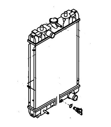  Radiateur eau pour SCANIA Série P 95-04 