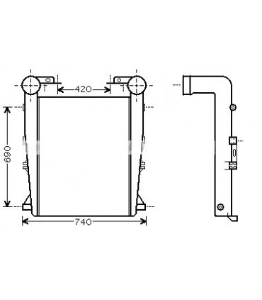 Radiateur moteur pour PEUGEOT 204