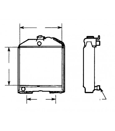  Radiateur eau pour SCANIA Série P 95-04 