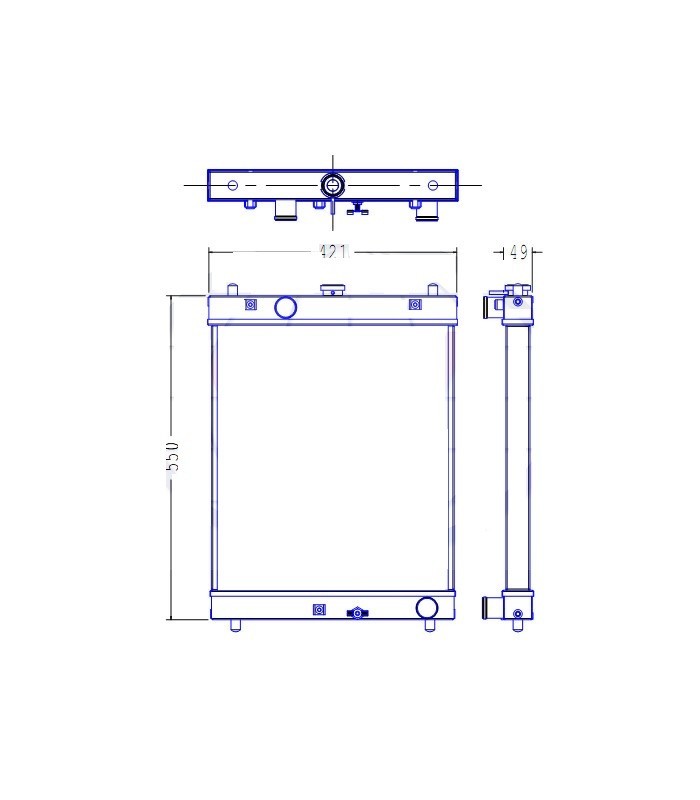 RADIATEUR EAU FIAT HITACHI ZX30