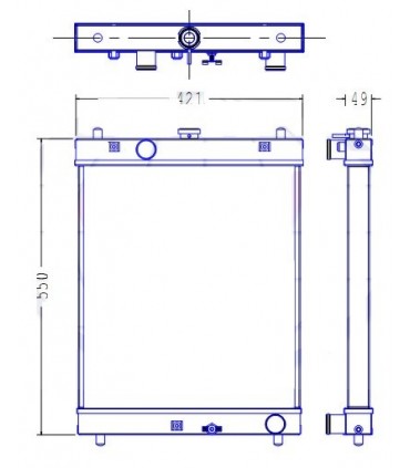 RADIATEUR EAU FIAT HITACHI ZX30