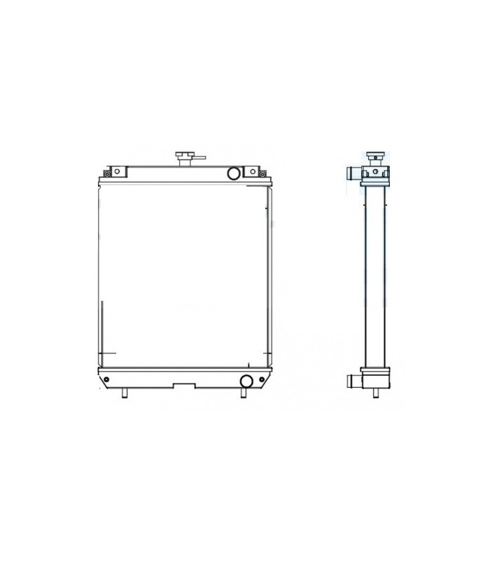 RADIATEUR EAU FIAT HITACHI ZX30