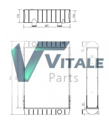  Radiateur eau pour VOLVO Fh12 D12  