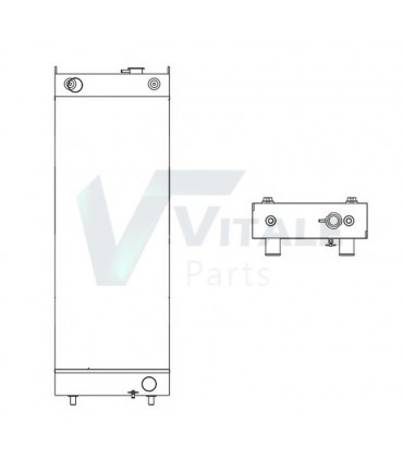  Radiateur eau pour SCANIA Série P 95-04 