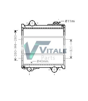 RADIATEUR EAU CLAAS - RENAULT 7700049958