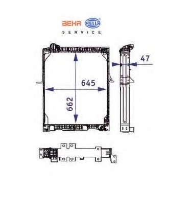  Radiateur  eau pour MERCEDES Atego