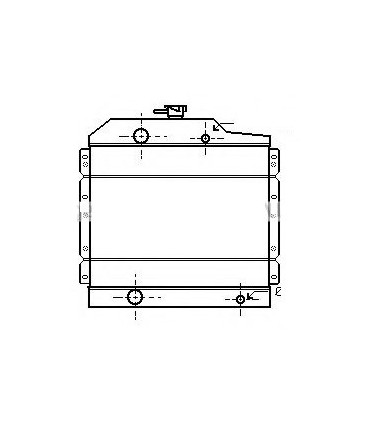 Radiateur eau pour Tracteur Renault Agri: R 551 /556 / R 651 / 652 / 681