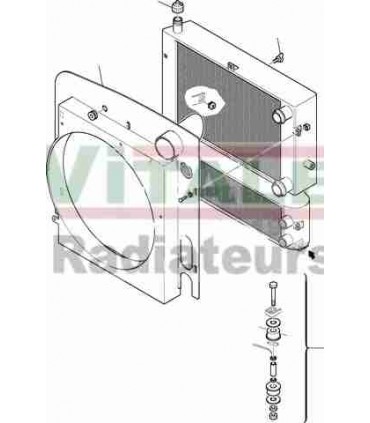  Radiateur eau pour SCANIA Série P 95-04 