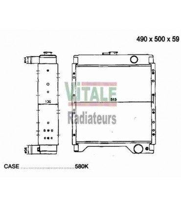  Radiateur eau pour SCANIA Série P 95-04 